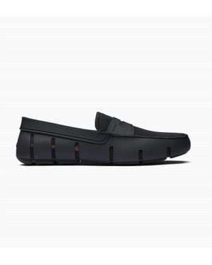 Swims Round Toe Penny Loafer - Black