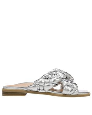Vionic Kalina Braided Slide Sandals Metal Synthetic I0922S2020 - White