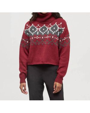 Tentree Moray Turtleneck Sweater - Red