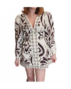 Aylaya London Puff Sleeve Button Down Mini Dress - Black