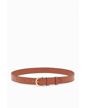 Ulla Johnson Gia Twisted Buckle Belt - White