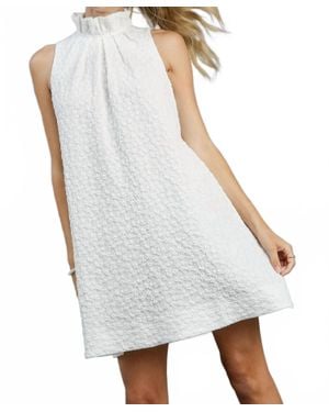 Umgee Bow Mini Dress - White