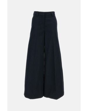THE LATEST High-Rise Palazzo Pants With Flared Leg - Blue
