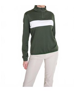 Abacus Row Club Midlayer Turtle Neck Pullover - Green