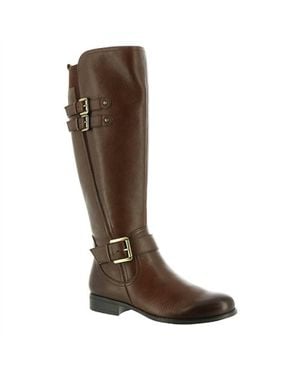 Naturalizer Jessie Wide Calf Riding Boot - Brown
