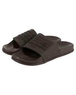 Maison Margiela Numbering Logo Slippers Size - Black