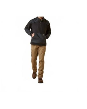Ariat Rebar Workman Duracanvas 1/4 Zip Sweatshirt - Black