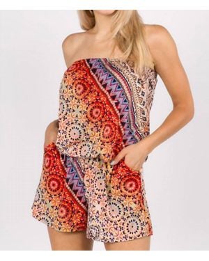 VAVA Eyewear Amaya Tube Romper - Red
