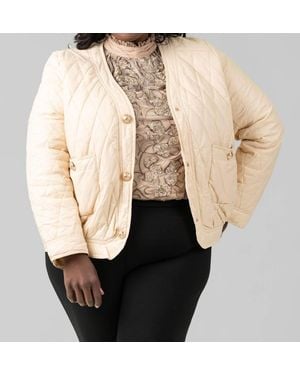 Joh Quilted Puffer Jacket - Natural