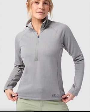 Stio Glide Power Stretch 1/2 Zip Top - Gray