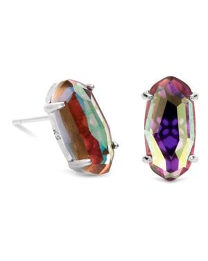 Kendra Scott Betty Rhodium Earrings - Black