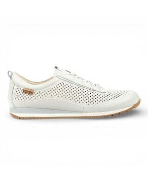 Pikolinos Leather Elastic Slip-On Sneaker Sneakers Shoes - White
