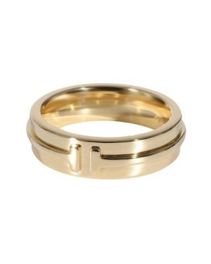 Tiffany & Co. 18K Gold T Ring - Metallic