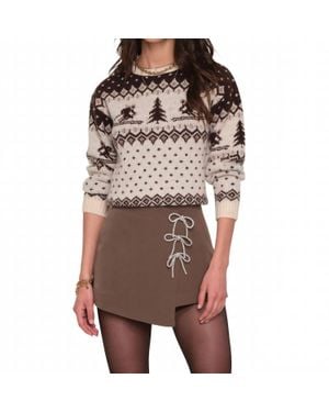 Heartloom Litchi Sweater - Brown