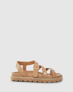 Belle & Bloom Morning Mood Chunky Stud Sandal - Natural