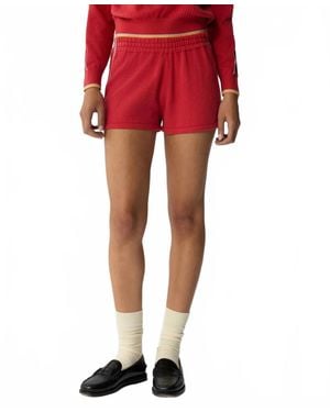 Guest In Residence Cashmere Blend Runner Short - Red