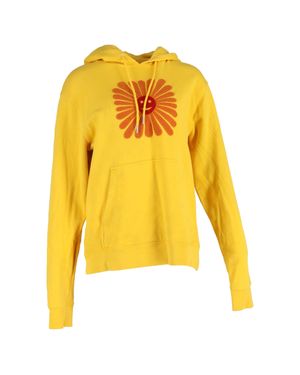 Sandro Embroidered Hoodie - Yellow