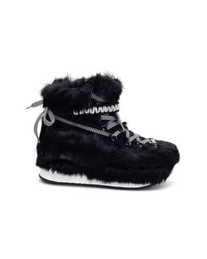 Hogan Lace-Up Ankle Length Boots - Black