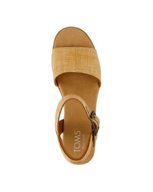 TOMS Diana Sandal Sugar Raffia 10021966 - Metallic