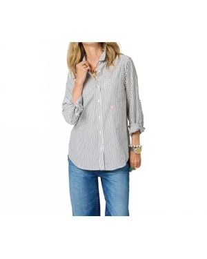 Kerri Rosenthal Mia Stripe Shirt - Gray