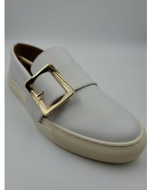 Bally Heska 07 6217886 Calf Leather Slip On Sneakers - Gray