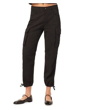 DL1961 Gwen Jogger: Cargo Side Pockets (Twill) Pants - Black