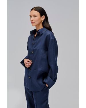 Sleeper Linen Shirt - Blue