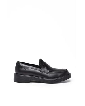 Camper Leather Dean Loafers - Black