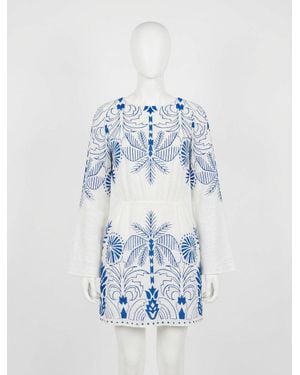 Z Supply Tahina Palm Mini Dress - Blue