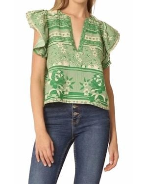 Gilner Farrar Orla Blouse - Green