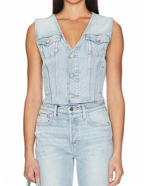 eTica Hollis Denim Vest - Blue