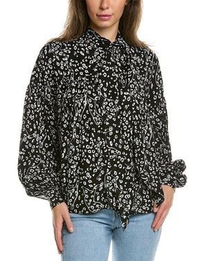 Ted Baker Bow Neck Blouse - Black