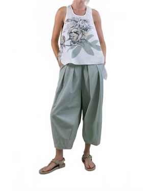 Psophia Lightweight Cropped Trouser - Blue