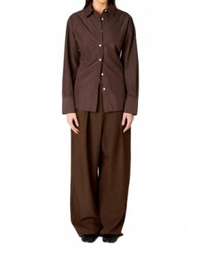 Nia Serrano Long Sleeves Shirt - Brown