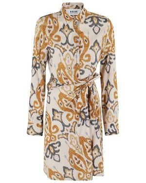 オールインワン・サロペット Bazar Deluxe Long Dress In Blue Printed Viscose 5YGK477298A-P7ZP-ALT1
