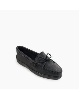 Minnetonka Moosehide Classic Moccasin - Black