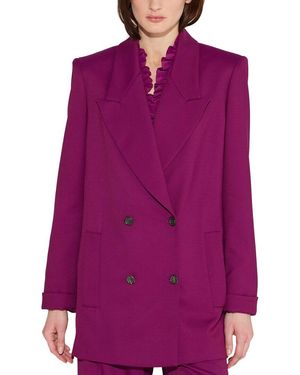 Câllas New Vittoria Wool-Blend Blazer - Purple