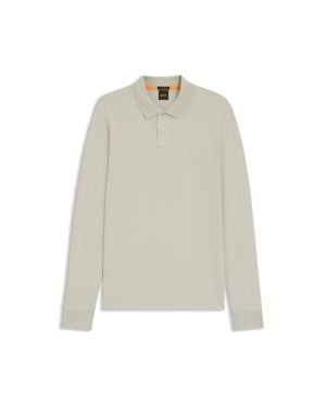 BOSS Extra-Slim-Fit Stretch-Cotton Shirt With Logo Tape - White