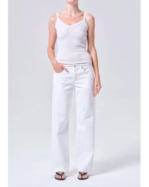Agolde Low Rise Loose Jean - White