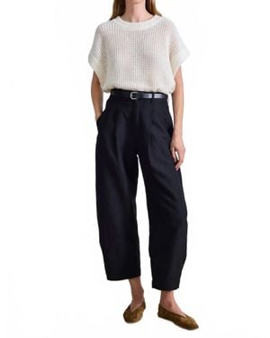 Apiece Apart Wool Bari Crop Trouser - Blue