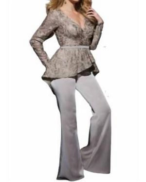Tony Bowls Soutache Bodice Jumpsuit - White