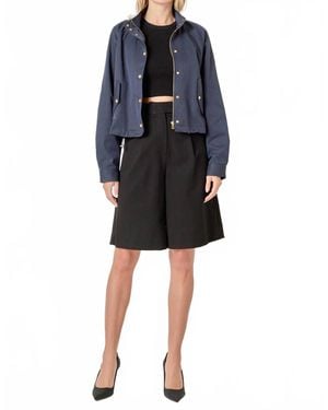 English Factory Lightweight Bomber Jacket - Blue