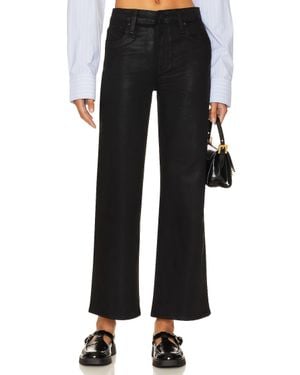 Hudson Jeans Rosie High Rise Wide Leg Ankle Jeans - Black