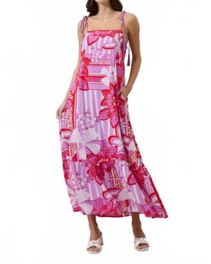 Sugarlips Barba Tropical Veth Shift Maxi Dress - Pink
