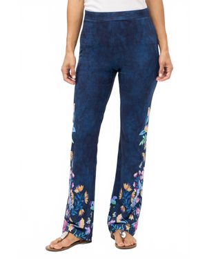 Johnny Was Knit Baby Boot Pants - Blue