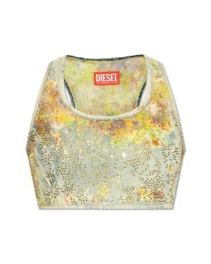 DIESEL 'De-Detop-Fse' Denim Top - Yellow