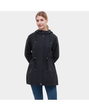 Rokka&Rolla Trench Coat Windbreaker Jacket - Blue