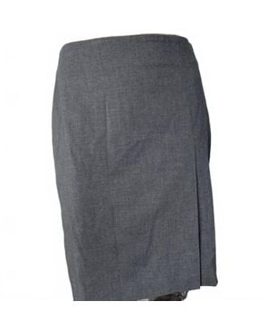 Astr Itzayana Pencil Skirt With Lace Trim - Gray