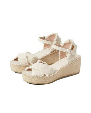 Toni Pons Irina Sandal Ivory Ankle Strap Wedge Heel Espadrille Htat1283 - Metallic