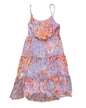 Mystree Floral Tiered Dress - White